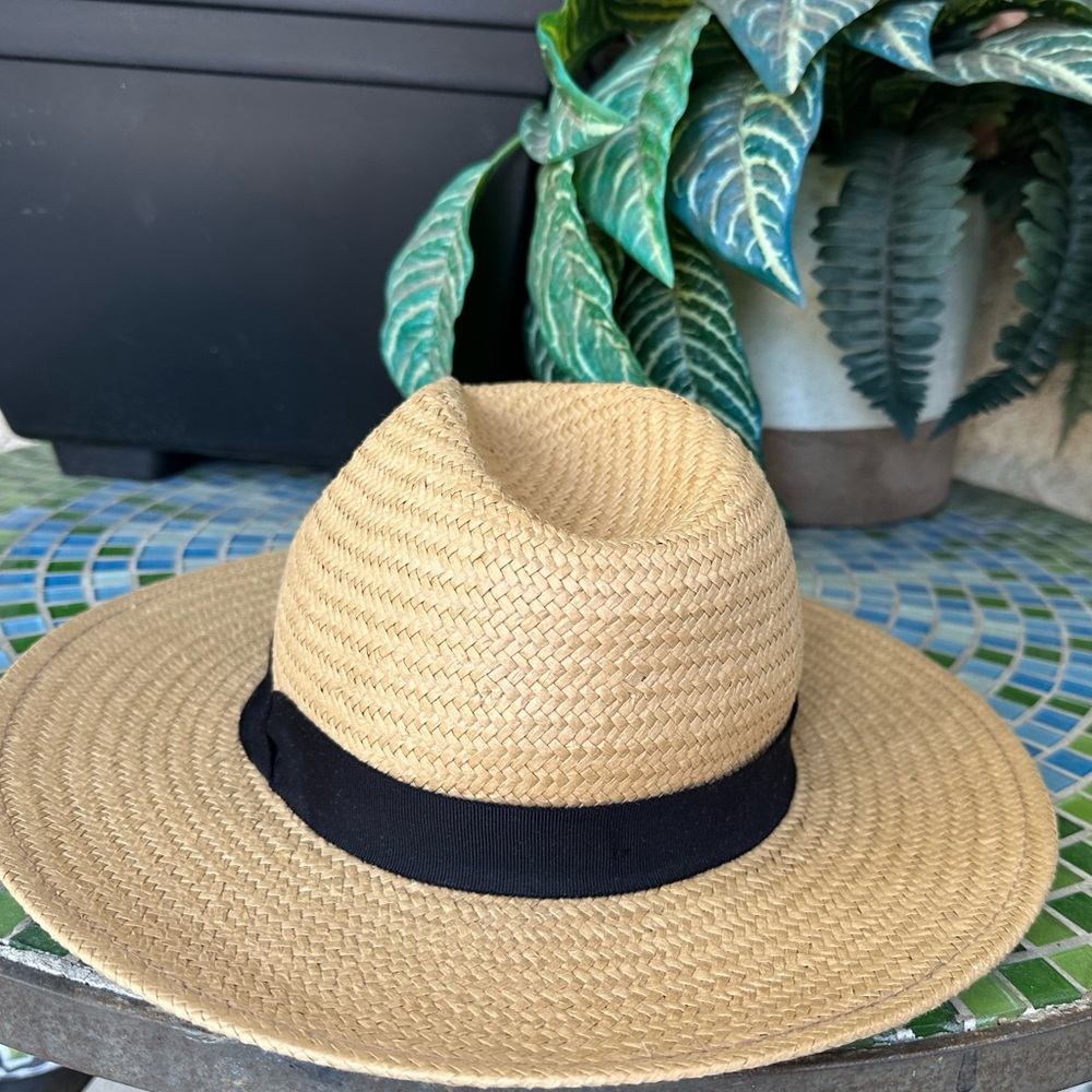 Aritzia Auxiliary Fedora in natural/black, s/m - Picture 5 of 6
